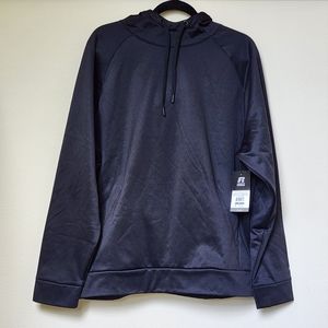 Black Russell Fleece Hoodie